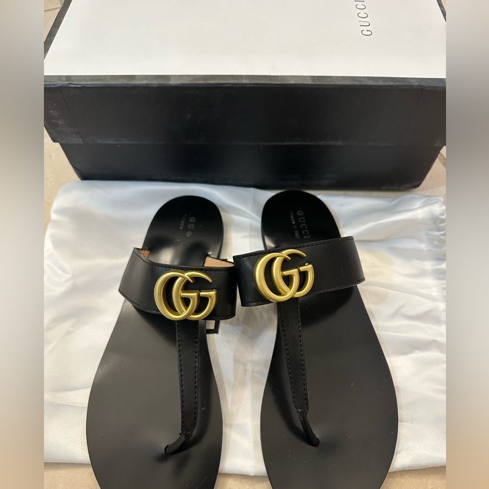 Designer sandals worn once